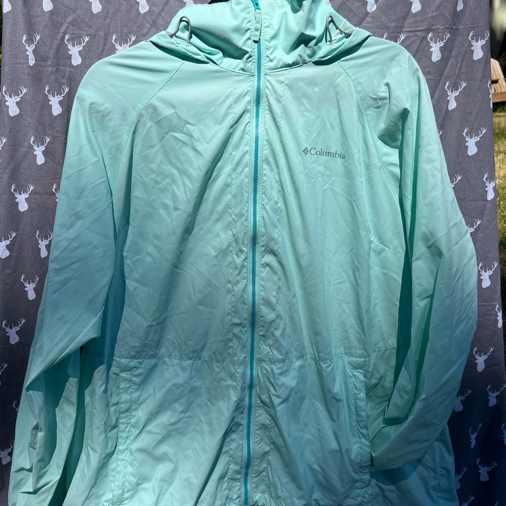 Columbia Aqua Windbreaker Jacket